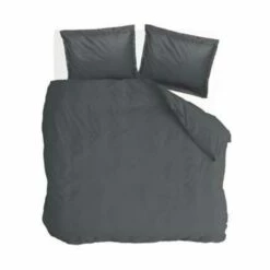 Walra - Dekbedovertrek Vintage Satin - 200x220 Cm - Antraciet