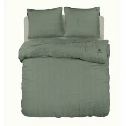 BLCKOUT Alabama - Linnen - Dekbedovertrek - 200x200/220 Cm - Groen