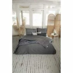 Walra - Dekbedovertrek Vintage Satin - 240x220 Cm - Antraciet -NL Beddengoed Verkoop 2024 1427452247 0103