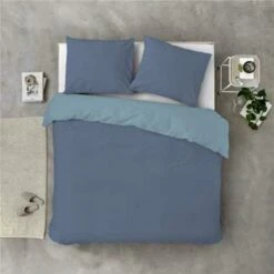 Byrklund - Dekbedovertrek Side Way - 240x220 Cm - Donker Blauw / Blauw -NL Beddengoed Verkoop 2024 1587114337 0102