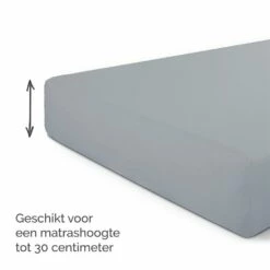 Byrklund - Hoeslaken Jersey - 90x220 Cm - Licht Grijs -NL Beddengoed Verkoop 2024 1672111169 0103