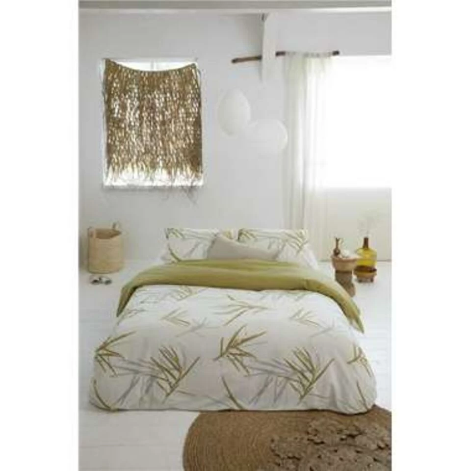 Walra - Dekbedovertrek Remade Bamboo Grasses - 240x220 Cm - Honing Mosterd 6 Walra - Dekbedovertrek Remade Bamboo Grasses - 240x220 Cm - Honing Mosterd - Afbeelding 4