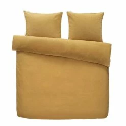 Walra Dekbedovertrek Vintage Cotton - Mosterd - 240x200/220 Cm