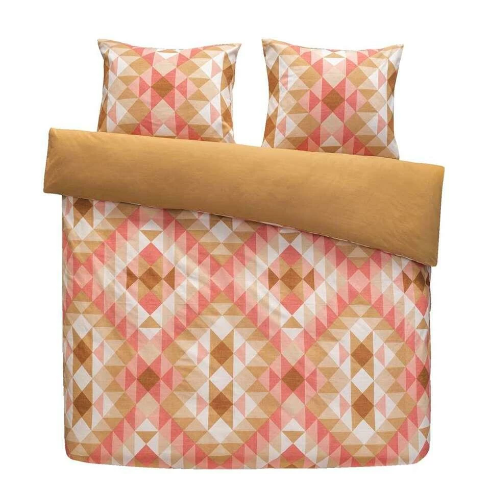 Comfort Dekbedovertrek Orlando Grafisch - Terra - 240x200/220 Cm 3 Comfort Dekbedovertrek Orlando Grafisch - Terra - 240x200/220 Cm