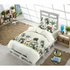 Comfort Dekbedovertrek Job Dieren - Off-white - 140x200 Cm -NL Beddengoed Verkoop 2024 31105824 9050