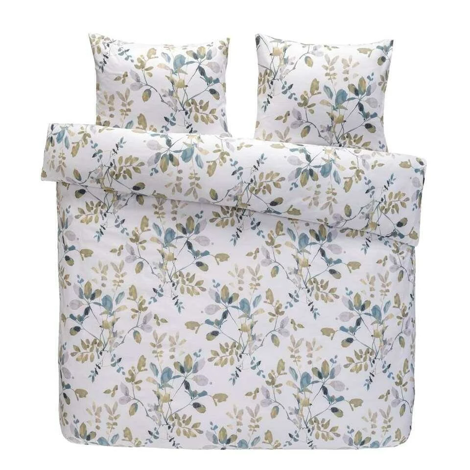 Royal Dekbedovertrek Carlijn Botanisch- Wit - 200x200/220 Cm 3 Royal Dekbedovertrek Carlijn Botanisch- Wit - 200x200/220 Cm