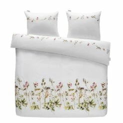 Royal Marjolein Bastin Dekbedovertrek Graceful Bloemen - Wit - 200x200/220 Cm