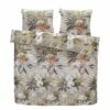 Comfort Dekbedovertrek Malene Bloemen - Taupe - 240x200/220 Cm -NL Beddengoed Verkoop 2024 31105955