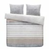 Comfort Dekbedovertrek Finch Strepen - Taupe - 200x200/220 Cm -NL Beddengoed Verkoop 2024 31106018