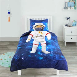 Comfort Dekbedovertrek Buzz Astronaut - Blauw - 140x200/220 Cm -NL Beddengoed Verkoop 2024 31106125 9050