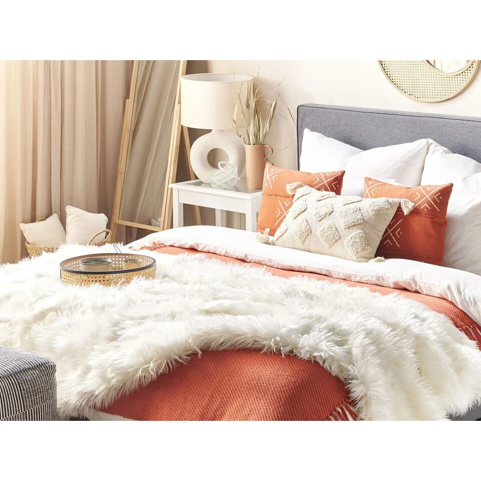 Beliani Sprei DELICE - Wit Acryl 4 Beliani Sprei DELICE - Wit Acryl - Afbeelding 2