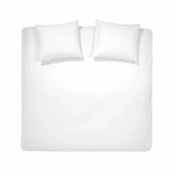 Cinderella Dekbedovertrek Uni Flanel - Wit - 200x200/220 Cm