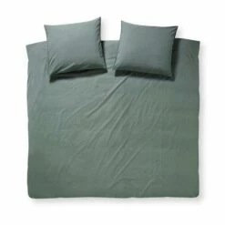 Damai Dekbedovertrek Groove - Laurel Groen - 200x200/220 Cm