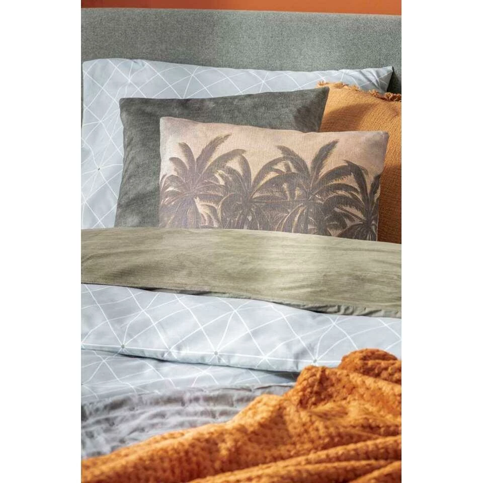 Comfort Dekbedovertrek Valencia - Groen - 140x200/220 Cm 5 Comfort Dekbedovertrek Valencia - Groen - 140x200/220 Cm - Afbeelding 3